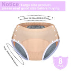 Timgle 8 Pcs Reusable Adult Diapers for Women Incontinence Adults Leak Proof Cotton Cloth Underwear Washable Absorbency Underpan