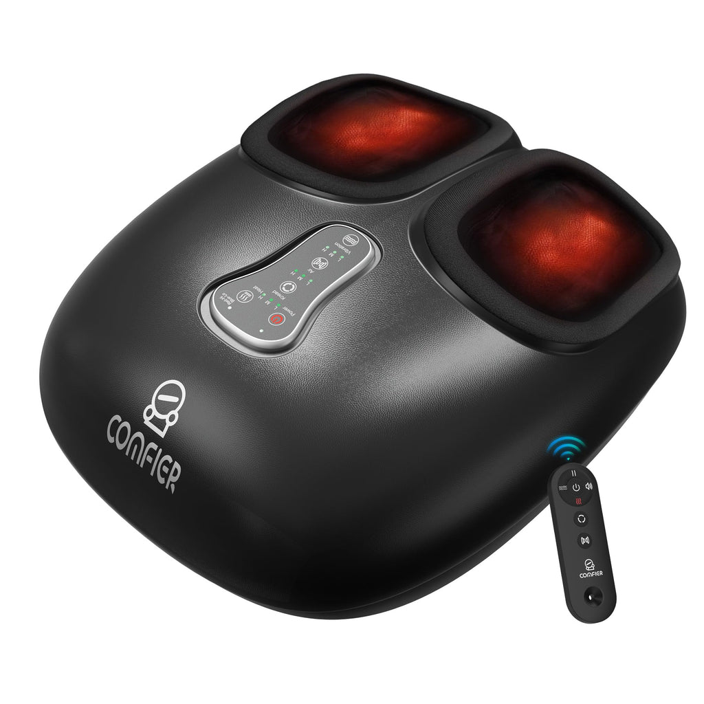 COMFIER 2025 Upgrade shiatsu Foot Massager for Neuropathy,Plantar Fasciitis,Foot Massager with Heat,Remote Control,Pause Functio