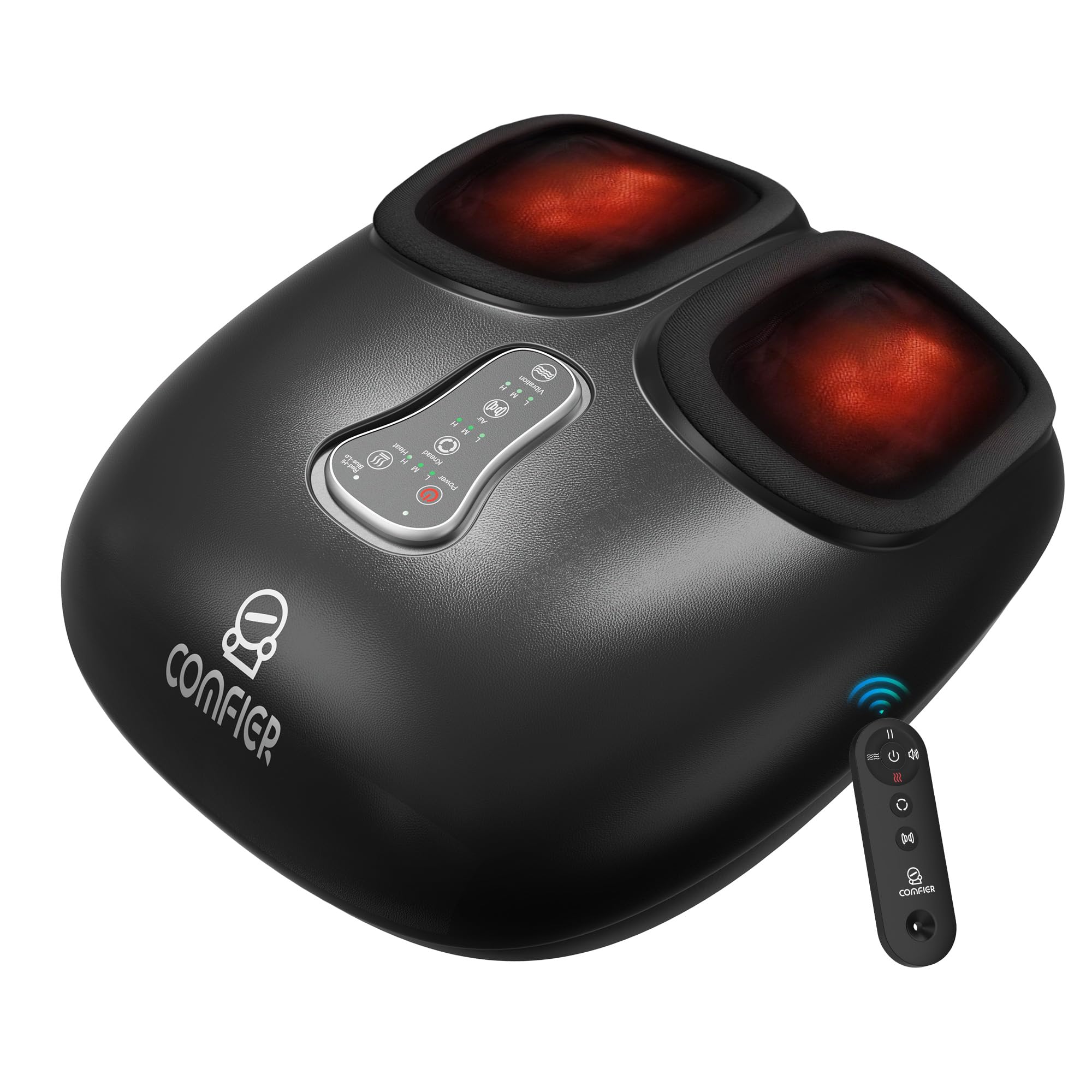 COMFIER 2025 Upgrade shiatsu Foot Massager for Neuropathy,Plantar Fasciitis,Foot Massager with Heat,Remote Control,Pause Functio