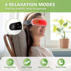NOWWISH Eye Massager with Heat, Vibration and Bluetooth Music for Migraine Headache Eye Strain Relief, Cordless Heated Eye Mask