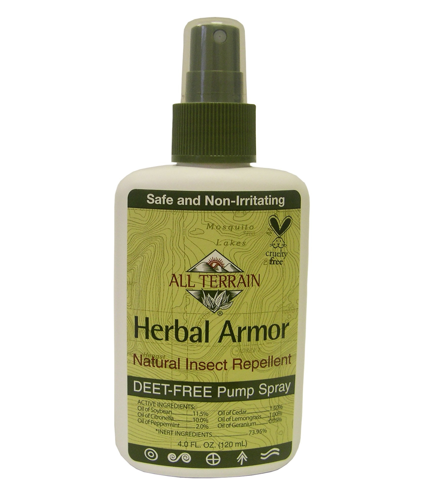 All Terrain Herbal Armor Insect Repellant Spray, 4 Ounce -- 6 per case.6