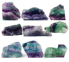 Zenkeeper 1 Lb Large Rough Fluorite Stone Raw Fluorite Crystal Stone Natural Rainbow Fluorite Purple Fluorite Green Fluorite Cry