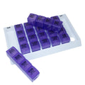 GMS 4 Times Per Day Weekly Slant Tray Pill Organizer - Includes 7 Removable Pill Boxes Designed to Protect and Remind That its M