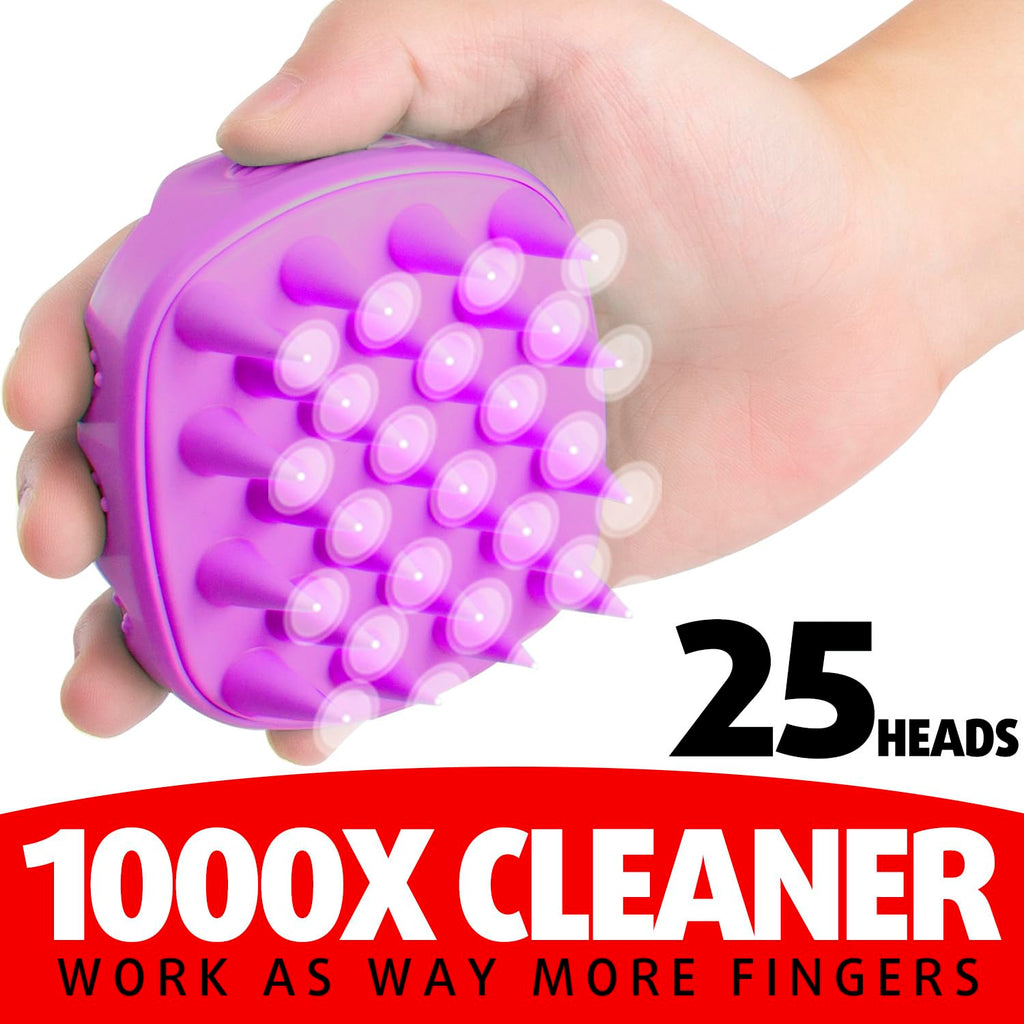 Cbiumpro Scalp Massager, Hair Shampoo Brush, Scalp Brush, Scalp Scrubber for Dandruff Removal, Ultra Soft Silicone Scalp Exfolia