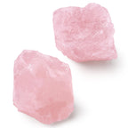 QINJIEJIE 2PCS Rose Quartz Raw Crystals 1.8-2.2'' Raw Crystals Healing Stones Bulk Large Crystal Rocks Stones for Tumbling Cabbi