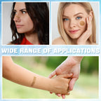 Weewooday 300 Pcs Small Bandages - Bulk Nose Bandages, Fabric, Adhesive, Flexible, Breathable - 0.34 x 1.6, 0.87, 0.94, 1.06, 1.