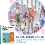 40 Counts Motion Sickness Patches for Car and Boat Rides, Cruise and Airplane Trips - Relieve Dizziness&Vomiting from Seasicknes