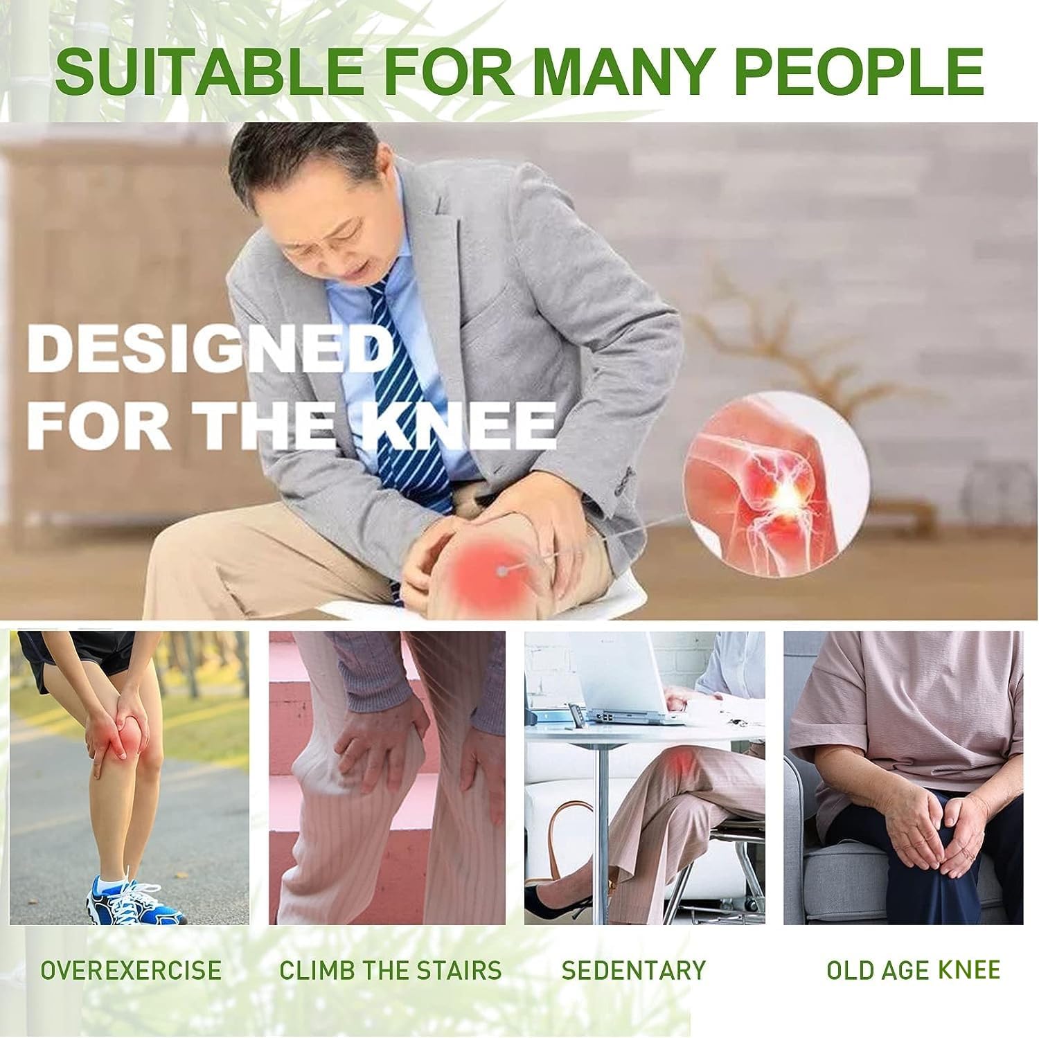 Edumaision Natural Knee Joint Patches 36Pcs, Joint Patches, Knee Joint Relief Patches