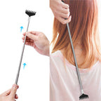 Back Scratcher with Gift Bag - Portable Metal Stainless Steel Telescoping Massage Tool - Gift/Stocking Stuffers for Men Women