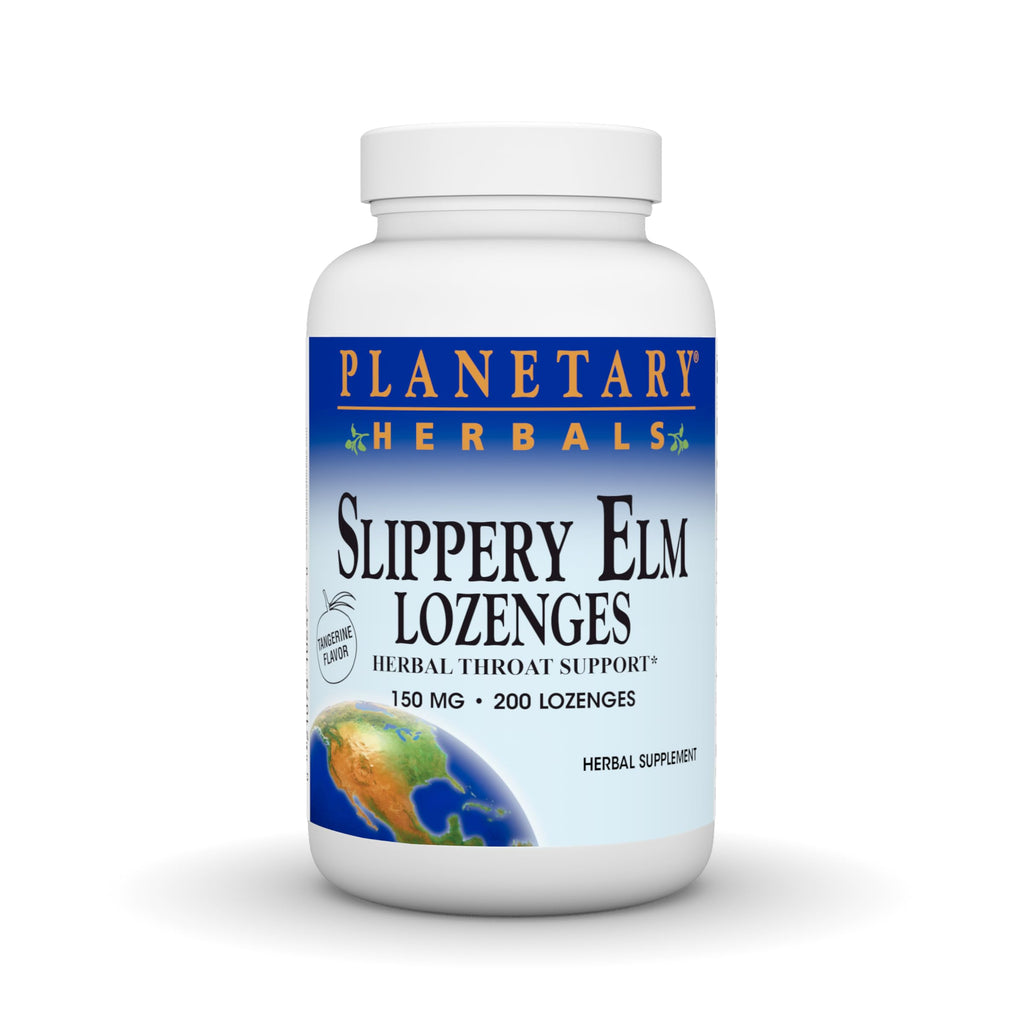 PLANETARY HERBALS Slippery Elm Lozenges, Tangerine, 200 Count