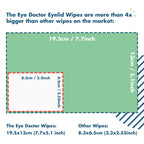 The Eye Doctor Eyelid Wipes - 80 x Single use Eyelid Wipes - Suitable for Sensitive Eyes, Dry Eyes, Blepharitis & MGD - Detergen