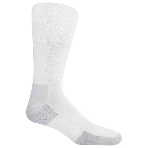 Dr. Scholl's Men's Advanced Relief BlisterGuard Work Crew Socks 2 Pair, White, Shoe Size: 7-12