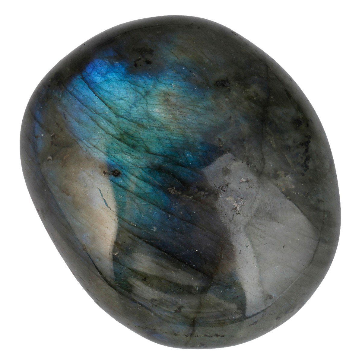 SUNYIK Labradorite Palm Stones Worry Pocket Stone, Polished Irregular Shaped Sphere Decortarion 1.5-2.5