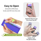 Weekly Pill Organizer 1 Time a Day, HIONXMGA Portable Detachable Travel Pill Box 7 Day, Large Once Daily Pill Holder Case, Purpl