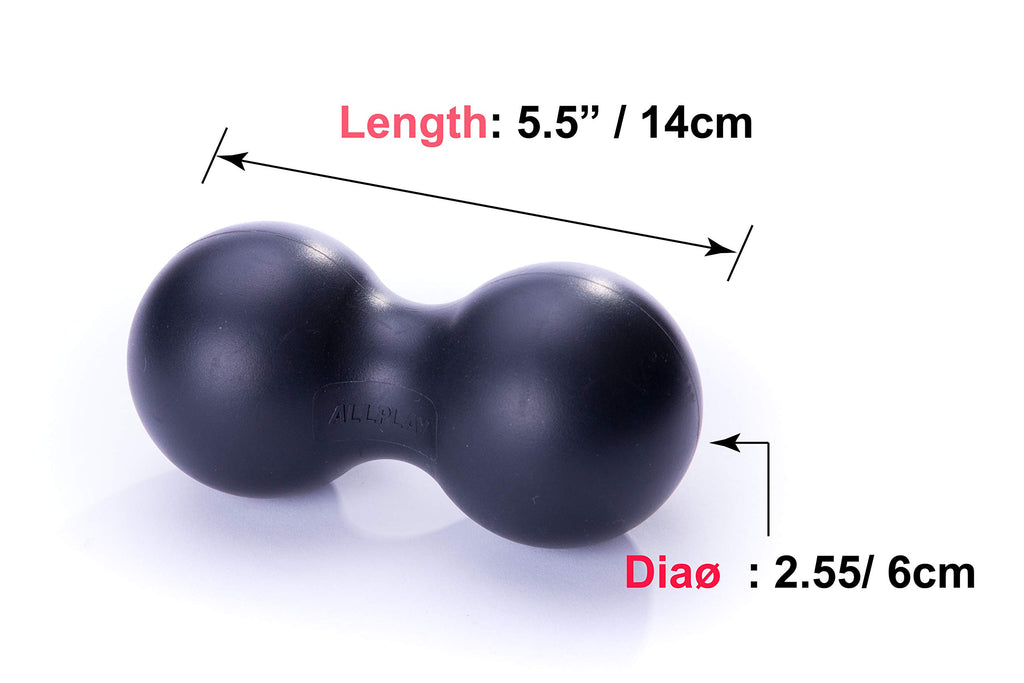 Peanut Massage Ball Roller Double Lacrosse Ball Acupoint Myofascial Release Muscle Knot Relaxer Mobility Trigger Point for Physi