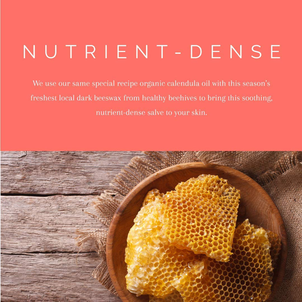 Bodyceuticals Bioactive Calendula Salve with Beeswax Antioxidant-Rich Multi-Purpose Skin Soothing Balm - All Ages & Skin Types -