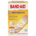 Band-Aid Adhesive Bandages Plus Antibiotic, Assorted, 20 bandages