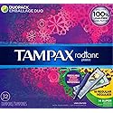 Tampax Radiant Tampons, Regular/Super Absorbency DuoPack, Unscented, 28 Count