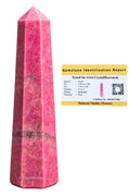 Crystal Heaven Certified Thulite Tower Obelisk Point For Chakra, Healing And Balancing  Aaa Grade Original Certified Gemstone A