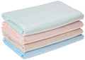 4 PACK 34x36 in Washable Bed Pads/Reusable Incontinence Underpads 34 x 36 - Blue, Green, Tan and Pink - Ideal for Children and A