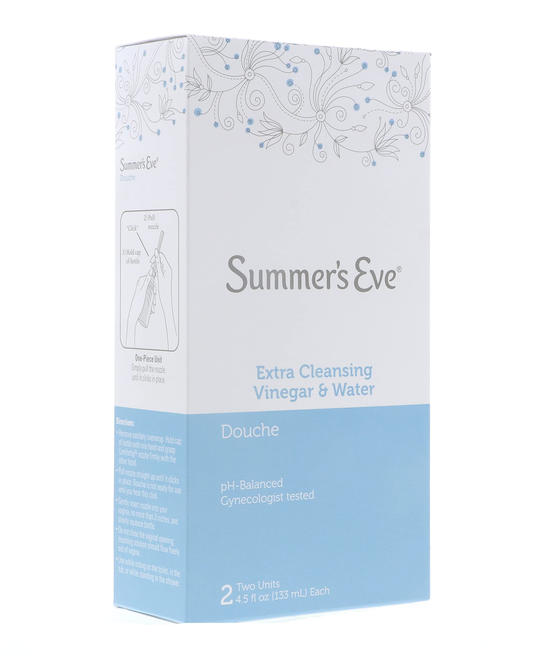 Summers Eve Douche Extra Cleansing Vinegar & Water 2 Count