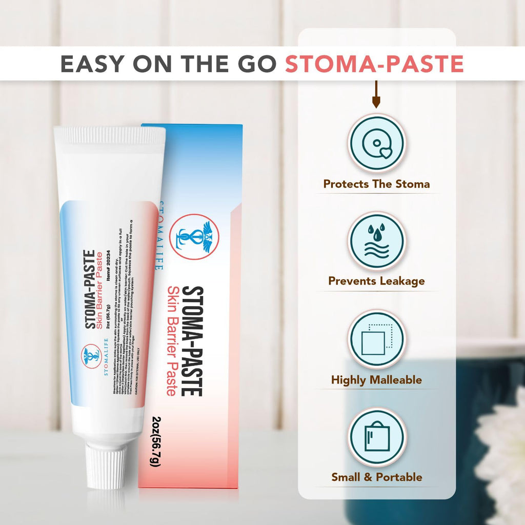 Stomalife Ostomy Paste 2 Oz, Stoma Barrier Paste with Skin Irritation Prevention | Accessories for Ostomy-Colostomy-Ileostomy (2