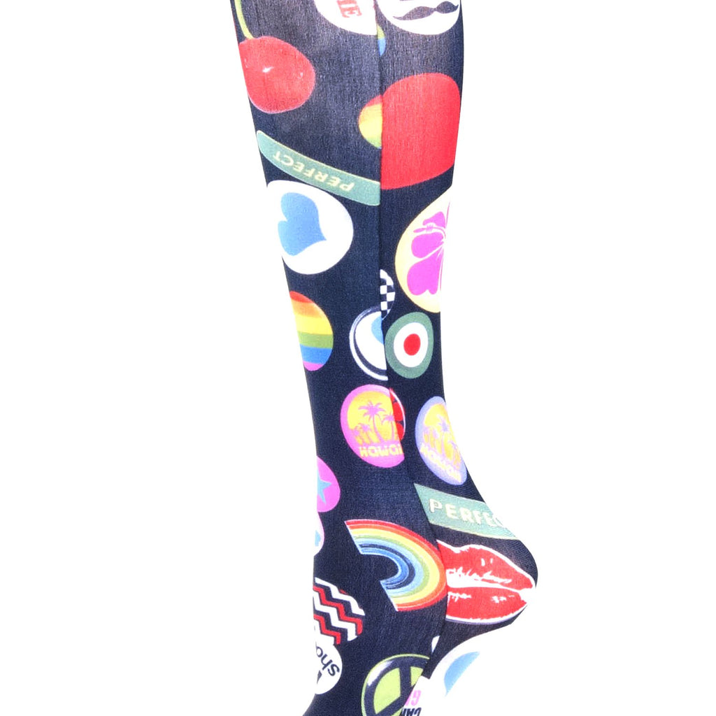 Celeste Stein Therapeutic Compression Socks, Fun City, 8-15 mmHg, Mild