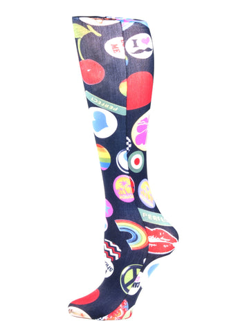 Celeste Stein Therapeutic Compression Socks, Fun City, 8-15 mmHg, Mild