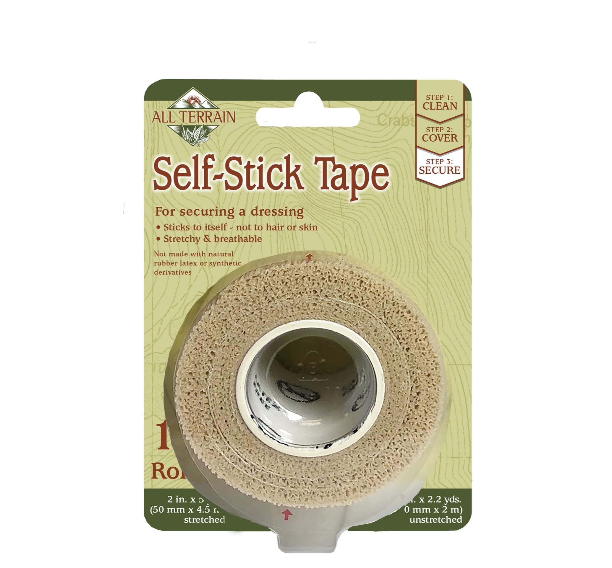 All Terrain Tape,Tender, 2In X 5Yd 6Pk