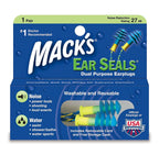 Macks Ear Seals Dual Purpose Earplugs (Pack of 1 Pair)