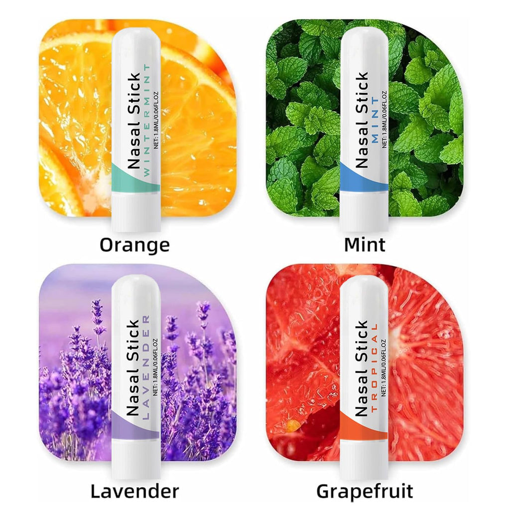 Nasal Stick, Enhances Breathing and Boosts Focus, Portable Vapor, Aromatherapy Stick, Daily Relaxation, Stress Relief, Pure and