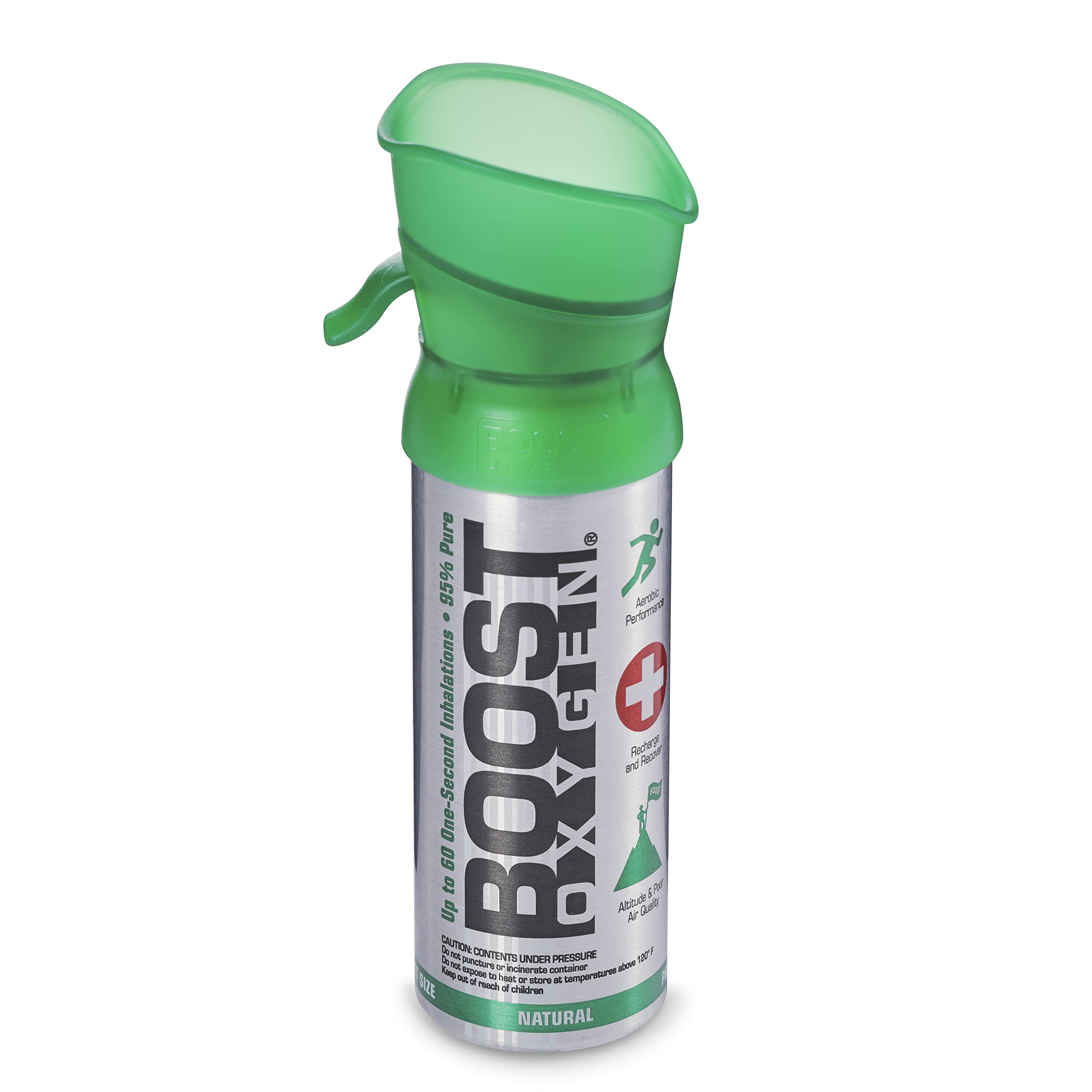 Boost Oxygen Pocket Size Natural 3L Canister | Respiratory Support for Aerobic Recovery, Altitude, Performance & Health (1 Pack)
