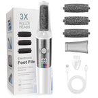 Electric Foot Callus Remover, Rechargeable Electronic Foot File Foot Scrubber Pedicure Kits, Professional Pedicure Tools Smooth 