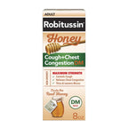 Robitussin Honey DM Max Cough Plus Chest Congestion, Adult Formula - 8 Fl Oz.