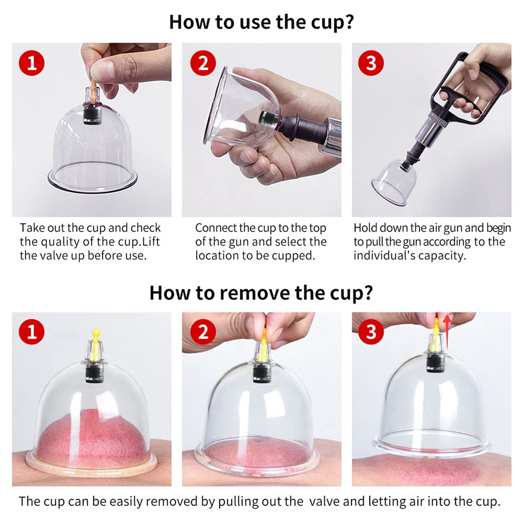Cupping Therapy Set,32 Therapy Cups Cupping Set with Pump, Professional Chinese Acupoint Cupping Therapy Sets Hijama for Cupping