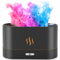 PIZAY Essential Oil Diffuser, Air Humidifier with Flame Led Light - 7 Colors, 180mL Capacity (8 Hours), Noiseless Operation, Aut