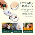 Lifelines Sensory Immersion Gift Set - Includes Everyday Aromatherapy Diffuser, Fidget Grounding Stone & 2 Essential Oil Blends