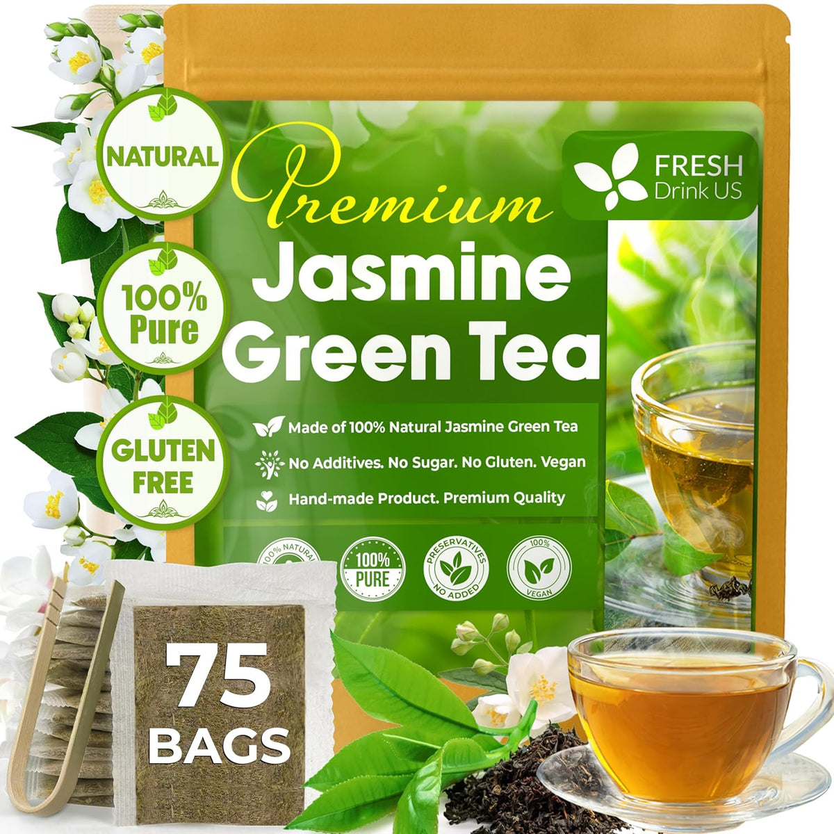 Premium Jasmine Green Tea Bags