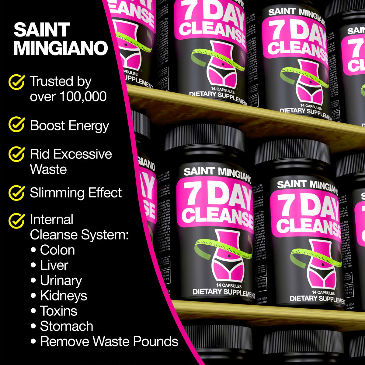 7 Day Cleanse Program | Colon Detox with Natural Laxative for Constipation & Bloating