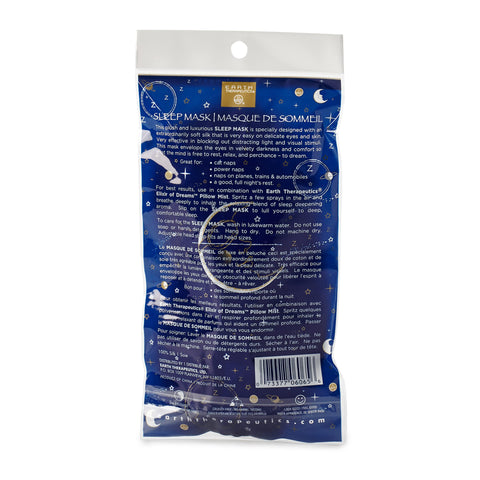 Earth Therapeutics Dream Zone Sleep Mask - Comfortable & Versatile - Soft & Plush Cushioning for Peaceful Slumber - Elastic Stra