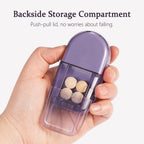 ColeMela Pill Cutter Splitter for Small and Tiny Pills, or Large Pills. V-Shaped Design for Multiple Sizes. Safety Blade Guard.