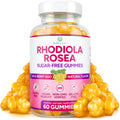 Sugar-Free Rhodiola Rosea Gummies (1500mg/Serving) Adaptogenic Rhodiola Rosea Supplement & Cortisol Blocker for Performance, Sta