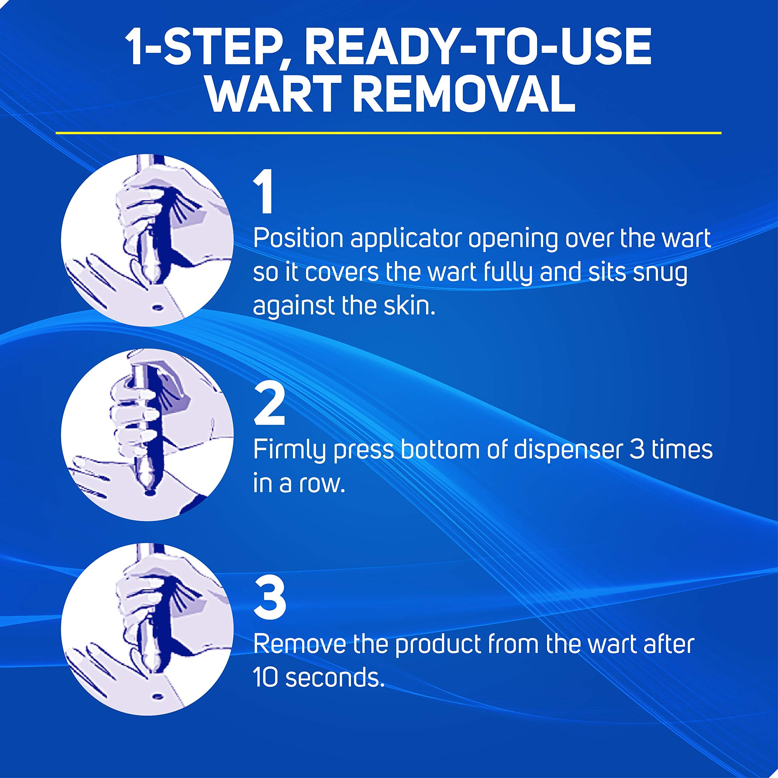 Care Science Wart Remover Freeze, 8 Applications | 1-Step Cryogenic Wart Removal for Common Warts on Hands, Elbows, & Knees or P