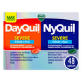 VICKS DayQuil & NyQuil SEVERE Co-Pack, Cold & Flu Medicine, Powerful Relief for Headache, Fever, Sore Throat, Minor Aches & Pain