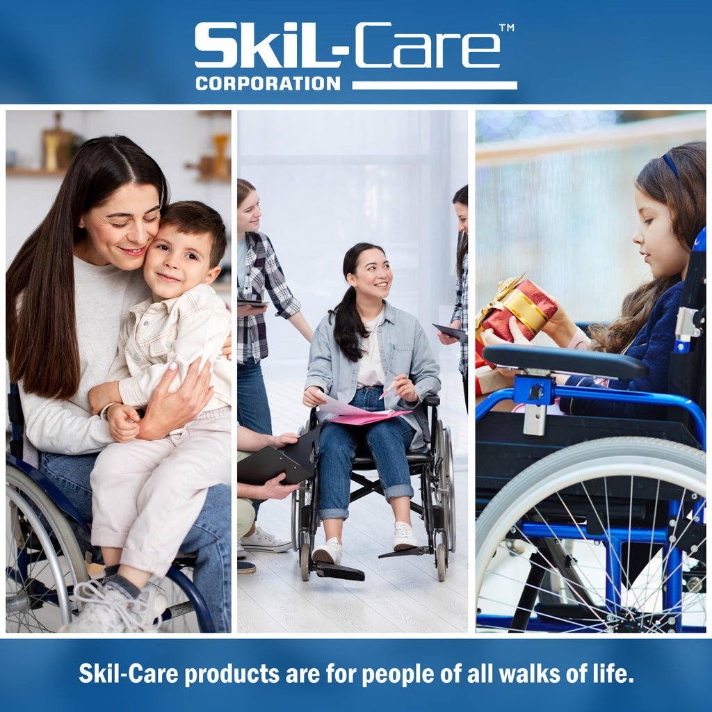 Skil-Care Heels-Off with Gel Insert, 16   L x 26   W x 7   H - Additional Comfort for Wheelchair or Geri-Chair Patients, Wheelch