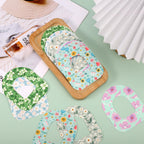 25pcs Adhesive Patches for Omnipod 5, Breathable Waterproof CGM Insulin Sensor Covers, Medical Overpatches, Flower Prints Glucos