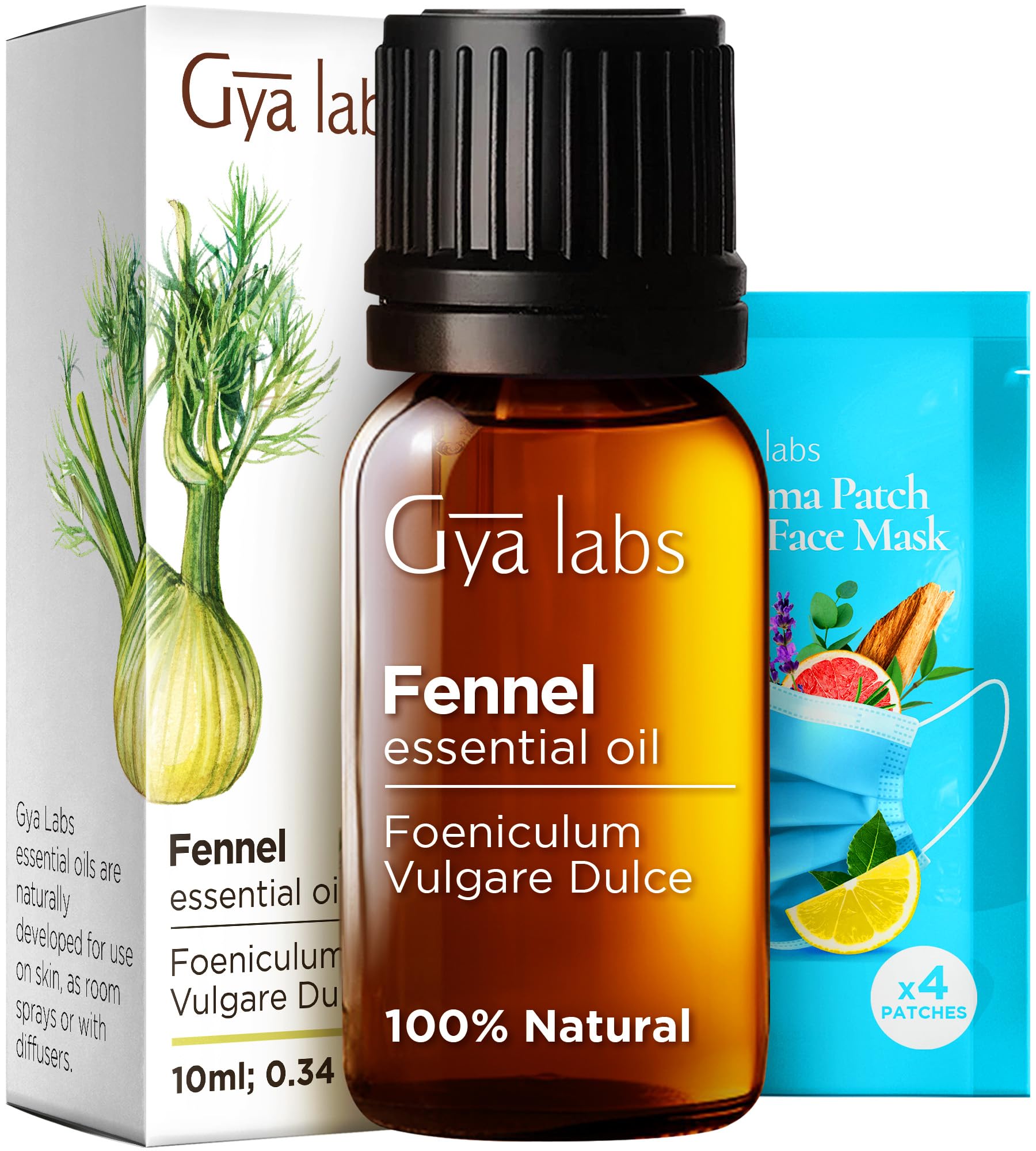 Gya Labs Fennel Essential Oil Diffusers - Fennel Seed Oil for Skin - Fennel Oil for Aromatherapy Skin Candles Making - Sweet Pep