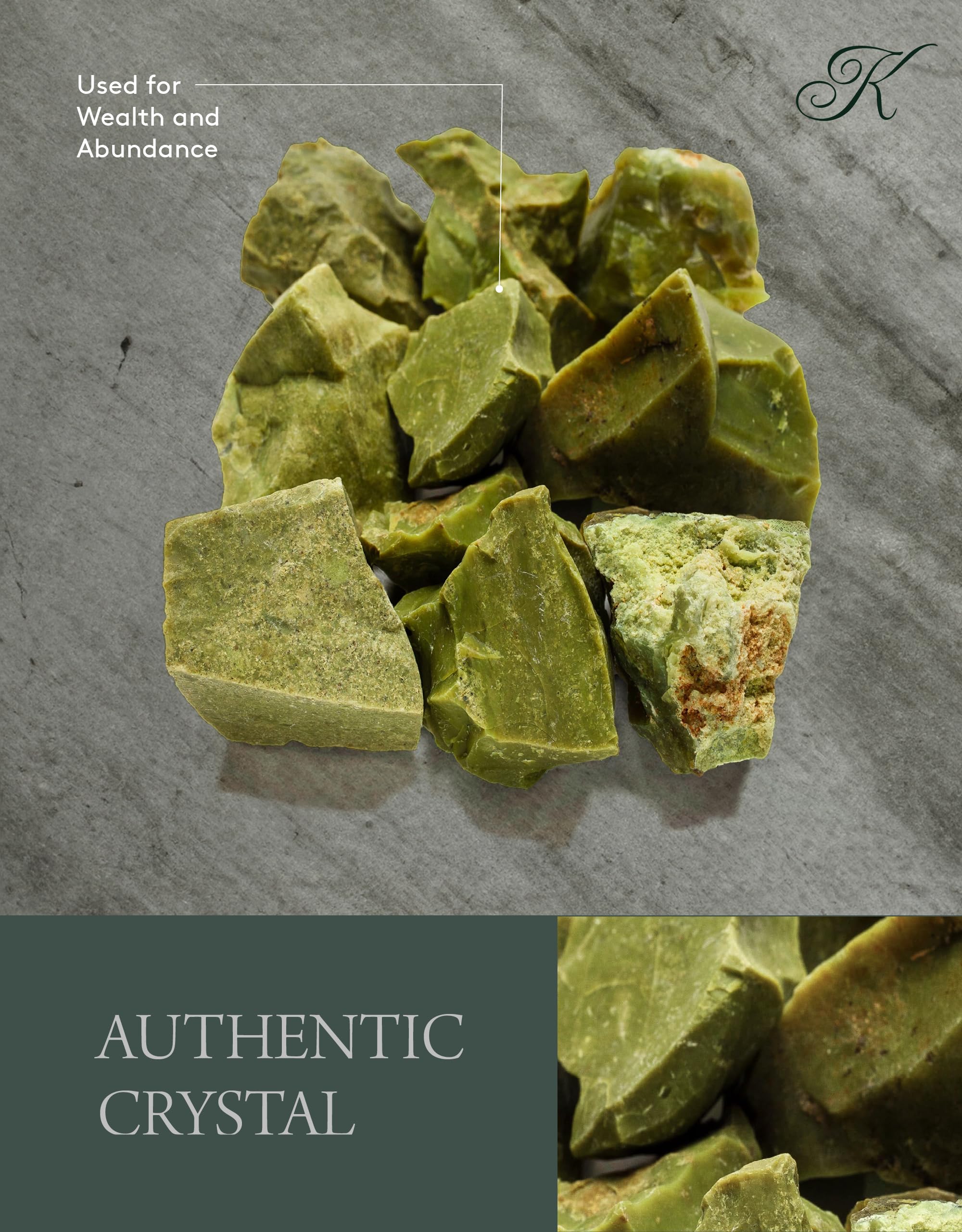 KALIFANO Rough Green Opal 10 Stone Bulk Bundle with Healing & Calming Effects - AAA Grade High Energy Raw Opalo Verde - Reiki Cr