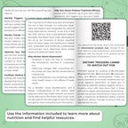 Clever Fox Food Sensitivity Journal Pocket - Daily Intolerance & Symptom Log for IBS, Diabetic, Low Fodmap, Elimination Diet - H