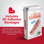 BioSwiss Bandages, Bacon Shaped Self Adhesive Bandage Set, Latex Free, Sterile Wound Care, 50 Count